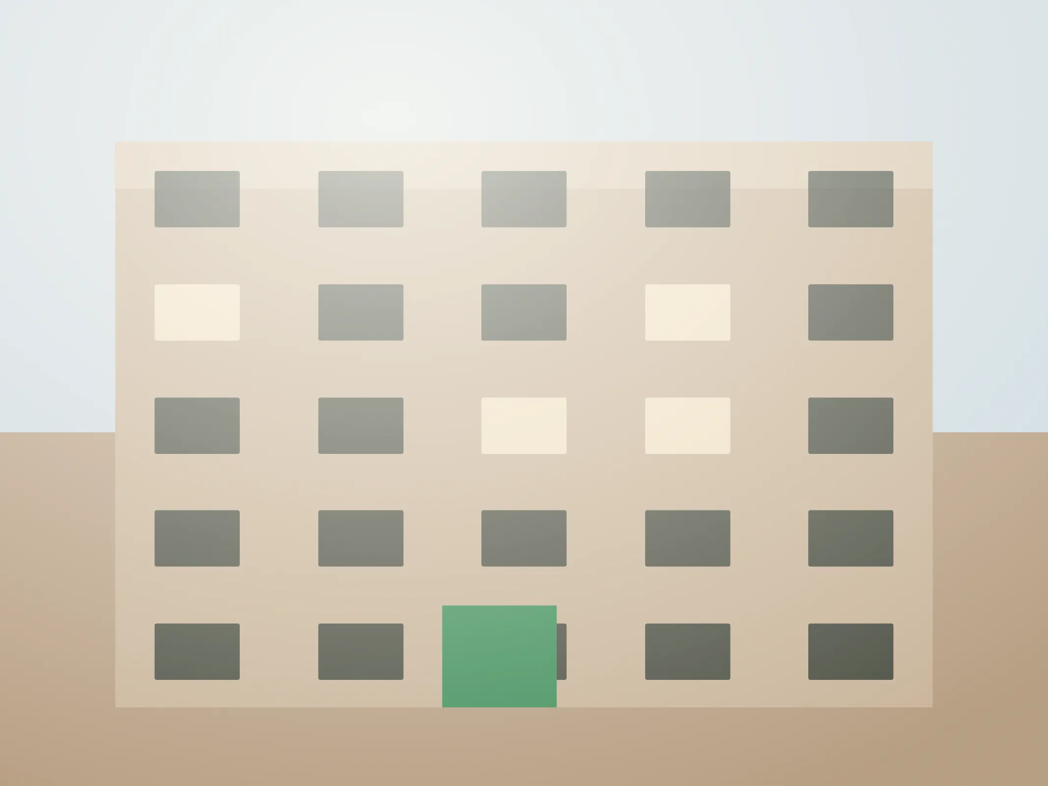 Building exterior at Central Quarter in Central Park