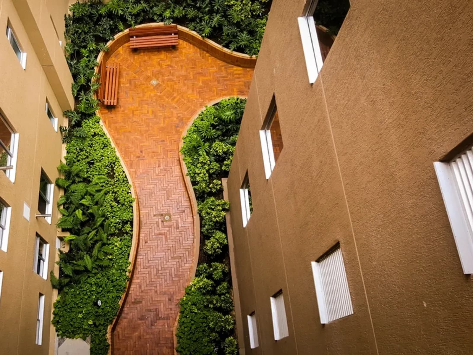 Courtyard at Five Works in Five Points