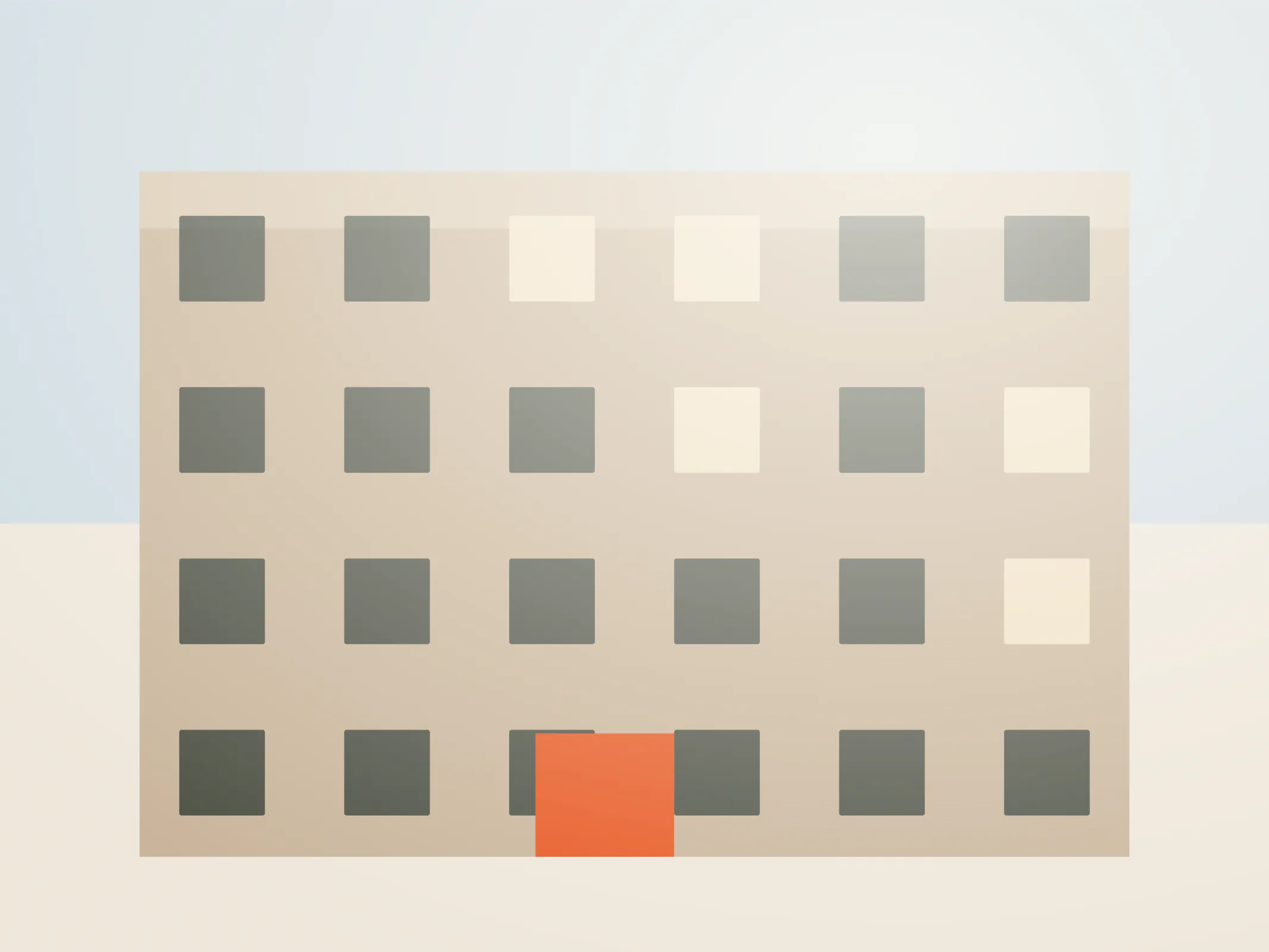 Building exterior at Twenty Six Residences in Golden Triangle